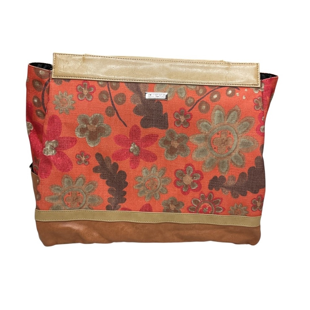 Miche Prima Shell Floral  Grace Orange‎ Floral Purse Travel Handbag Faux leather